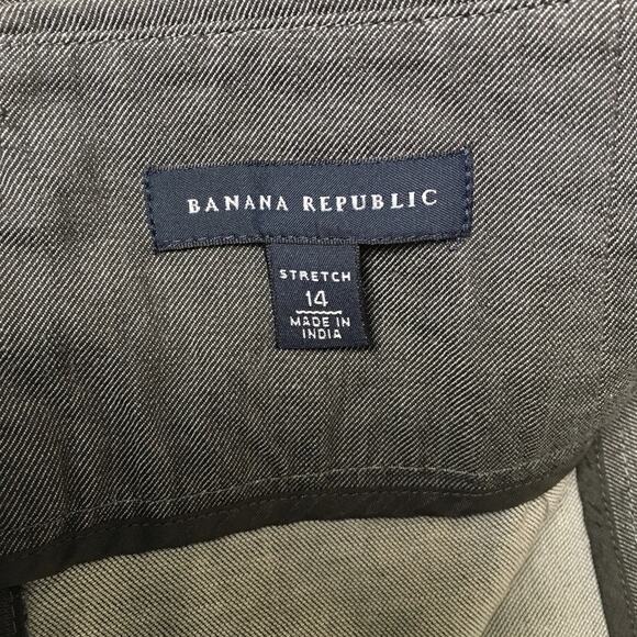 Banana Republic Pencil Skirt Straight Grey Wool Blend Women's 14 Career Work - Picture 3 of 9